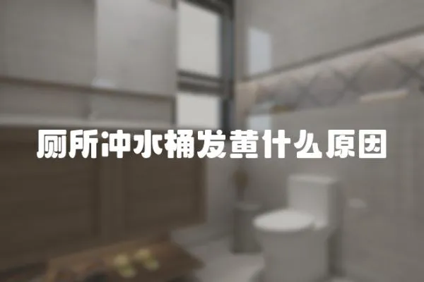 廁所沖水桶發黃什么原因