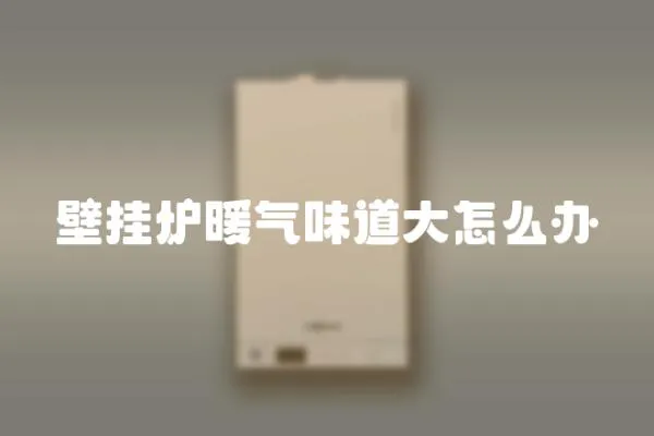 壁掛爐暖氣味道大怎么辦