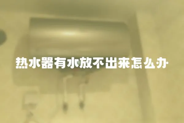 熱水器有水放不出來怎么辦