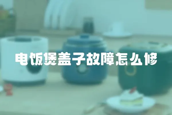 電飯煲蓋子故障怎么修