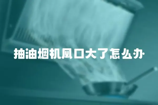 抽油煙機風口大了怎么辦
