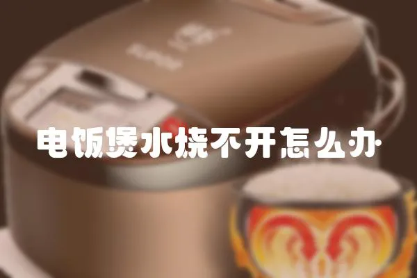 電飯煲水燒不開怎么辦