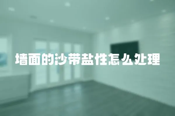 墻面的沙帶鹽性怎么處理