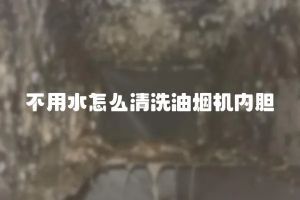 不用水怎么清洗油烟机内胆