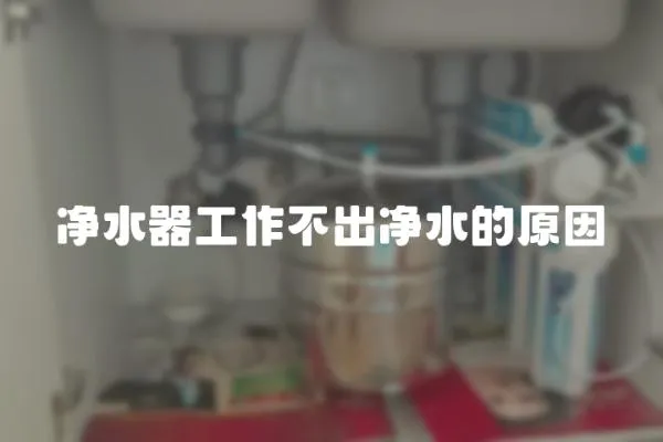 凈水器工作不出凈水的原因