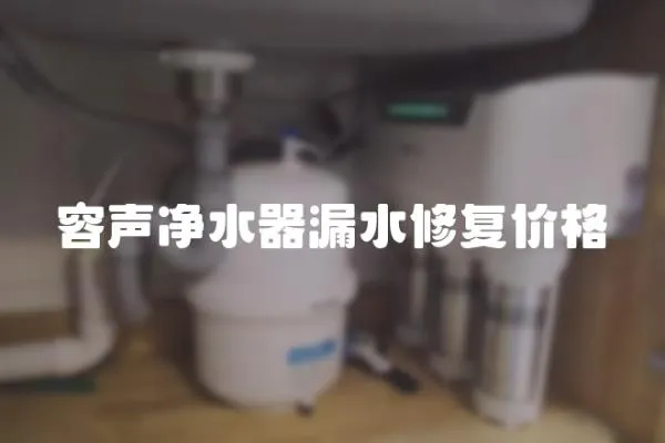 容聲凈水器漏水修復(fù)價格