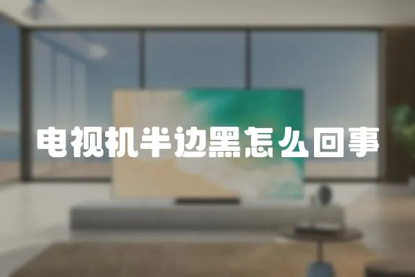 電視機(jī)半邊黑怎么回事
