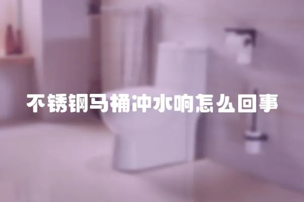 不銹鋼馬桶沖水響怎么回事