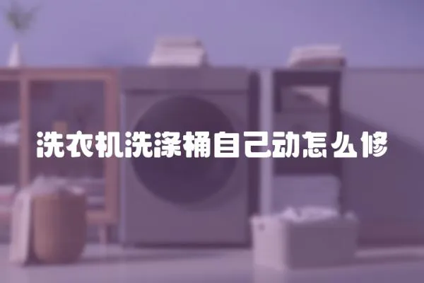 洗衣機(jī)洗滌桶自己動(dòng)怎么修