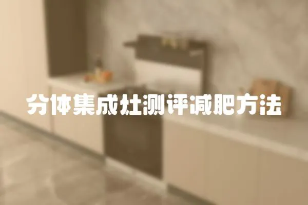 分體集成灶測評減肥方法