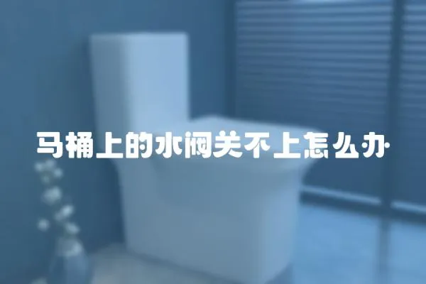馬桶上的水閥關不上怎么辦