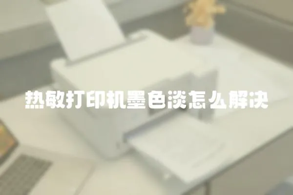熱敏打印機墨色淡怎么解決