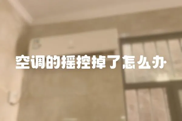 空調(diào)的搖控掉了怎么辦