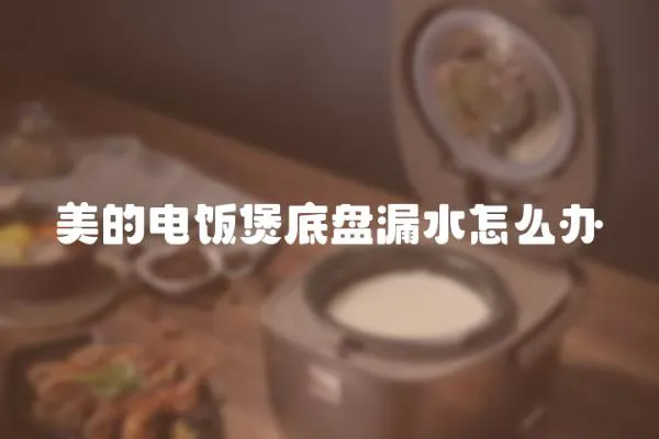 美的電飯煲底盤漏水怎么辦