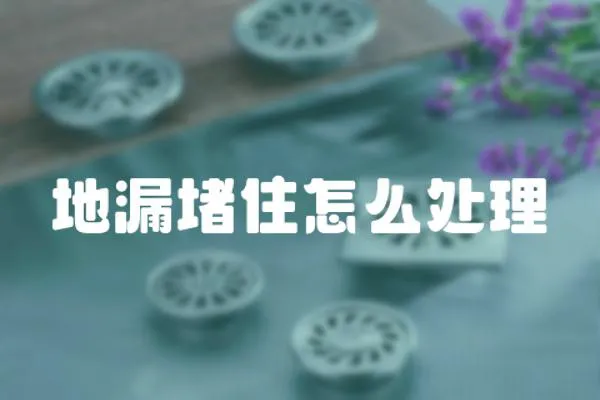 地漏堵住怎么處理