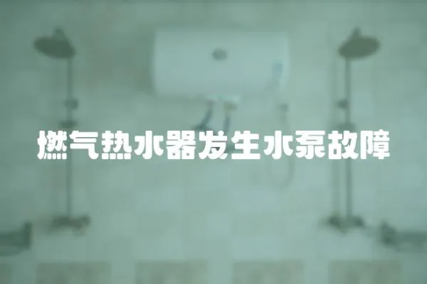 燃?xì)鉄崴靼l(fā)生水泵故障