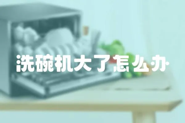 洗碗機大了怎么辦