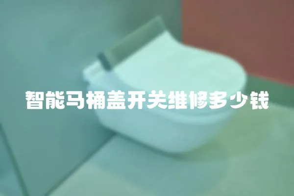 智能馬桶蓋開關維修多少錢