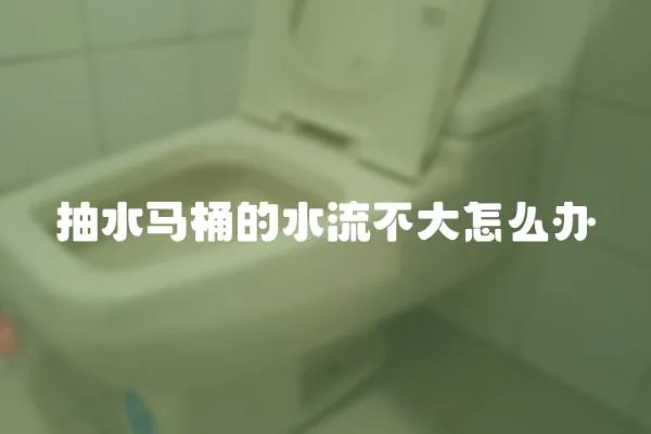 抽水馬桶的水流不大怎么辦