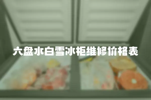 六盘水白雪冰柜维修价格表