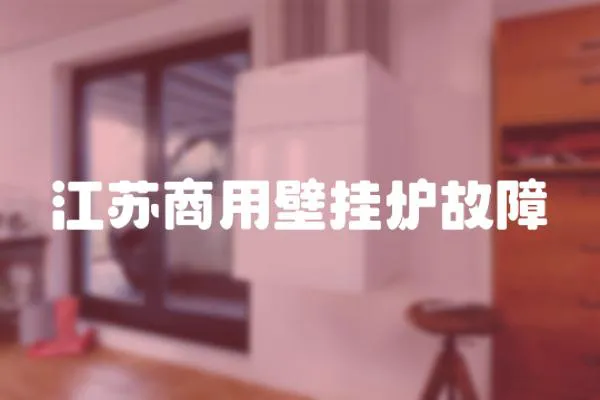 江蘇商用壁掛爐故障