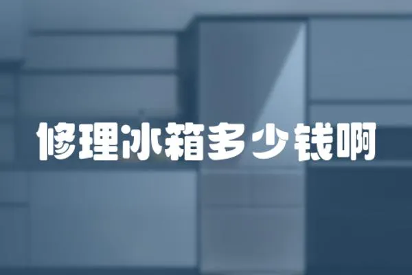 修理冰箱多少錢啊