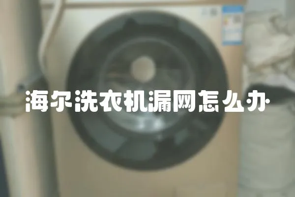 海爾洗衣機漏網怎么辦