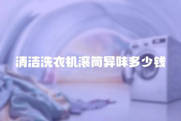 清潔洗衣機滾筒異味多少錢