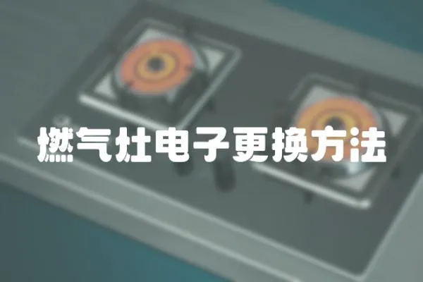 燃?xì)庠铍娮痈鼡Q方法