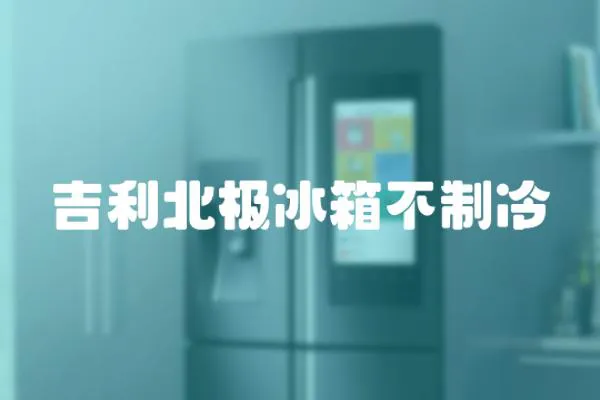 吉利北極冰箱不制冷