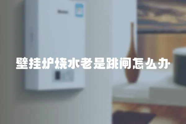 壁掛爐燒水老是跳閘怎么辦