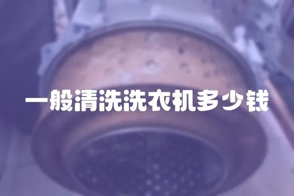 一般清洗洗衣機多少錢