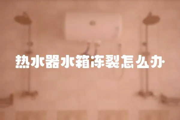 熱水器水箱凍裂怎么辦