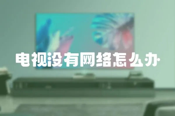 電視沒有網絡怎么辦