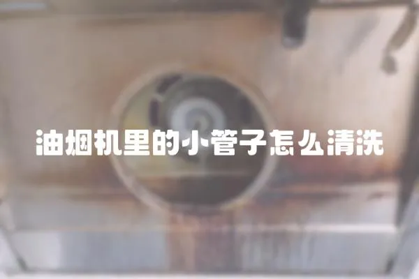 油煙機里的小管子怎么清洗