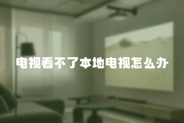 電視看不了本地電視怎么辦