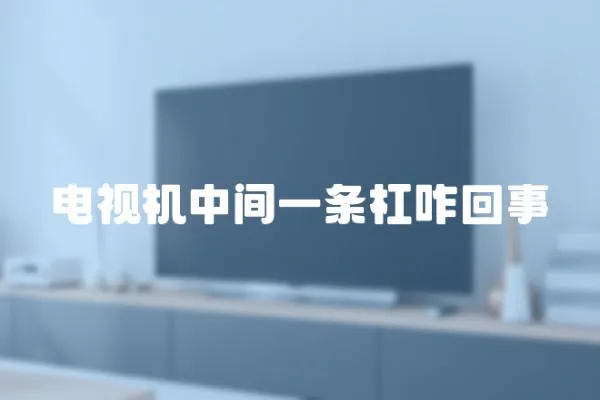 電視機中間一條杠咋回事