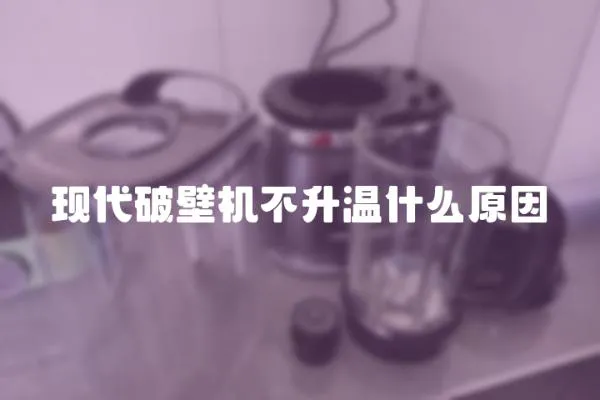現(xiàn)代破壁機(jī)不升溫什么原因