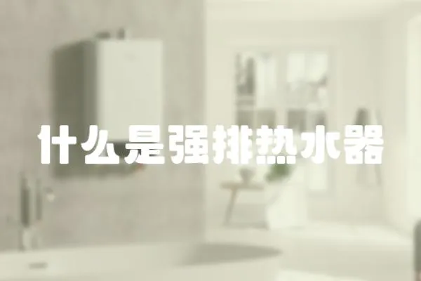 什么是強排熱水器