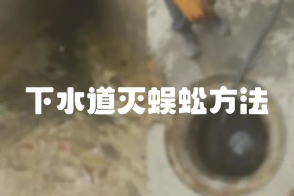 下水道滅蜈蚣方法
