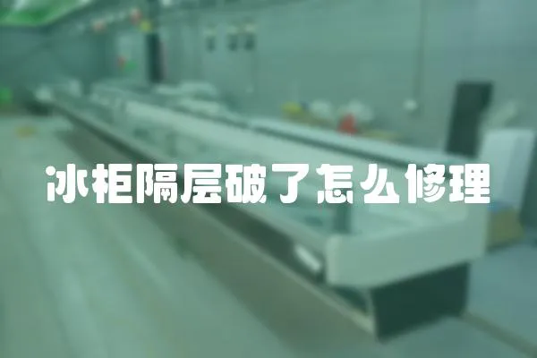 冰柜隔層破了怎么修理