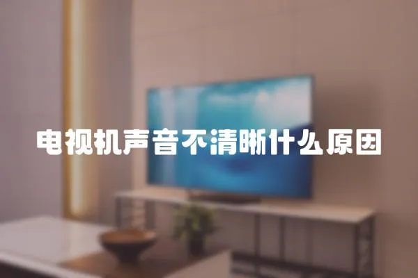 電視機聲音不清晰什么原因