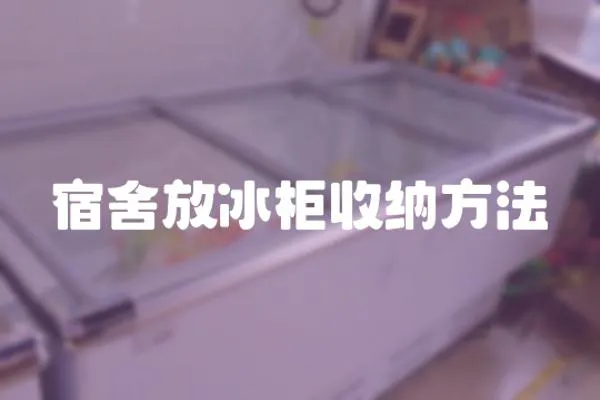 宿舍放冰柜收納方法