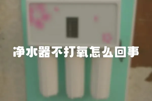 凈水器不打氧怎么回事