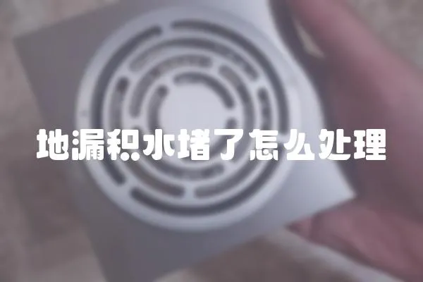 地漏積水堵了怎么處理