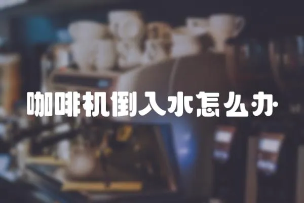 咖啡機倒入水怎么辦