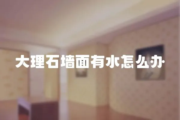 大理石墻面有水怎么辦