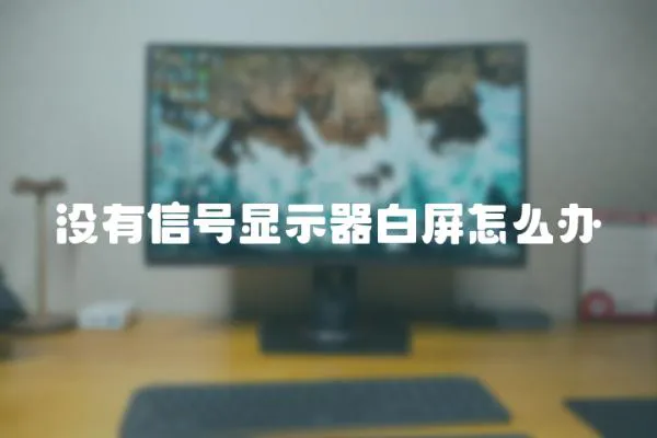 沒有信號顯示器白屏怎么辦