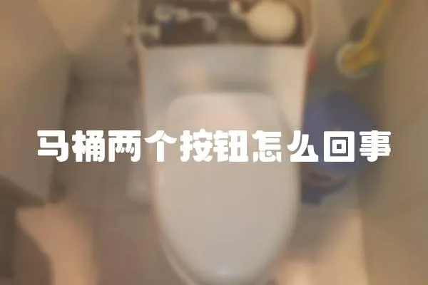馬桶兩個按鈕怎么回事