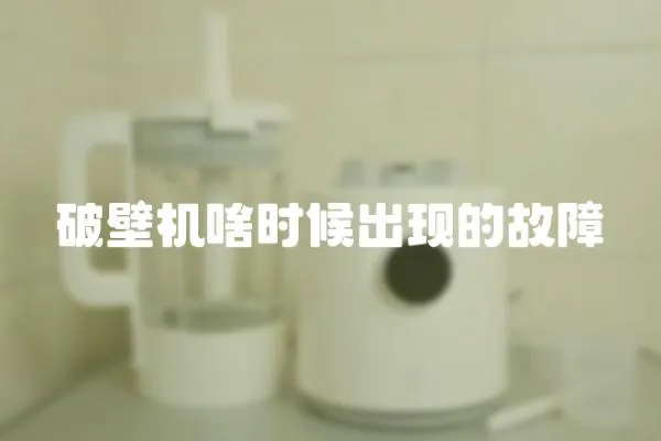 破壁機啥時候出現的故障